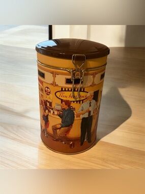 Tim Hortons "Gathering Place" First Edition Collector Coffee Tea Canister #001